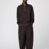 Unisex geborstelde wijde Joggingbroek