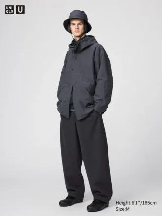 Unisex geborstelde wijde Joggingbroek
