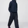 Unisex geplooide wijde taps toelopende broek