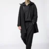 Unisex geplooide wijde taps toelopende broek
