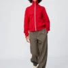 Unisex geplooide wijde taps toelopende broek