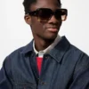 Unisex grote vierkante zonnebril