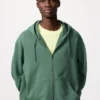 Unisex Hoodie met capuchon en doorlopende rits