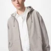 Unisex Hoodie met capuchon en doorlopende rits