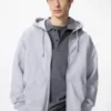 Unisex Hoodie met capuchon en doorlopende rits