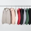 Unisex Hoodie met capuchon en doorlopende rits