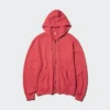Unisex Hoodie met capuchon en doorlopende rits