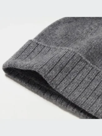 Unisex kasjmier gebreide muts