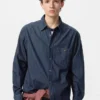 Unisex licht denim overhemd
