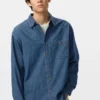 Unisex licht denim overhemd