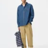 Unisex licht denim overhemd