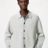 Unisex Milano geribd vest met overhemdkraag