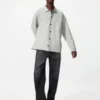 Unisex Milano geribd vest met overhemdkraag