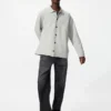 Unisex Milano geribd vest met overhemdkraag
