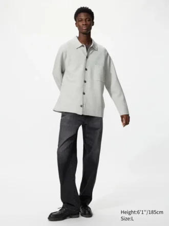 Unisex Milano geribd vest met overhemdkraag