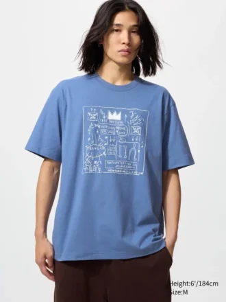Unisex Ny Pop Art UT T-shirt met print | Jean-Michel Basquiat