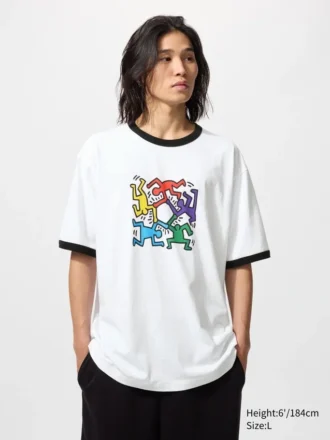 Unisex Ny Pop Art UT T-shirt met print | Keith Haring