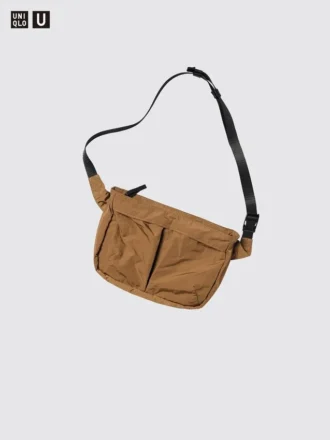 Unisex opvouwbare crossbodytas met zak
