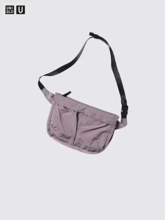 Unisex opvouwbare crossbodytas met zak
