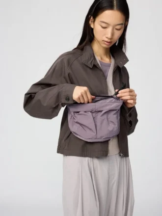 Unisex opvouwbare crossbodytas met zak