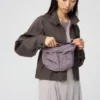 Unisex opvouwbare crossbodytas met zak