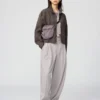 Unisex opvouwbare crossbodytas met zak