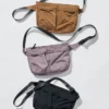 Unisex opvouwbare crossbodytas met zak