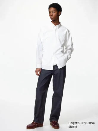 Unisex overhemd van broadcloth | Button-down