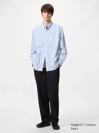 Unisex overhemd van broadcloth | Button-down | Geruit