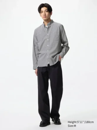 Unisex overhemd van broadcloth | Button-down | Geruit