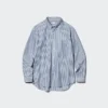 Unisex overhemd van broadcloth | Button-down | Gestreepte