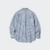 Unisex overhemd van broadcloth | Button-down | Gestreepte