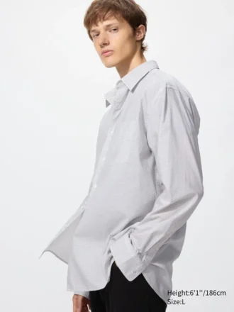 Unisex overhemd van broadcloth | Standaard kraag | Geruit