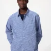 Unisex overhemd van broadcloth | Standaard kraag | Geruit