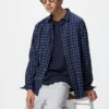 Unisex overhemd van broadcloth | Standaard kraag | Geruit