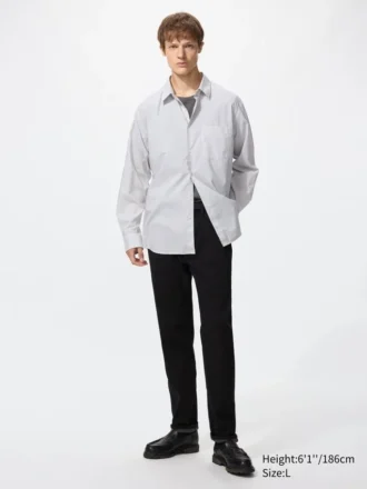 Unisex overhemd van broadcloth | Standaard kraag | Geruit