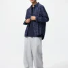 Unisex overhemd van broadcloth | Standaard kraag | Geruit