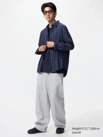Unisex overhemd van broadcloth | Standaard kraag | Geruit