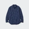 Unisex overhemd van broadcloth | Standaard kraag | Geruit