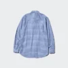 Unisex overhemd van broadcloth | Standaard kraag | Geruit