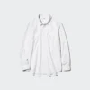 Unisex overhemd van broadcloth | Standaard kraag | Gestreepte