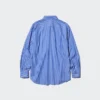 Unisex overhemd van broadcloth | Standaard kraag | Gestreepte