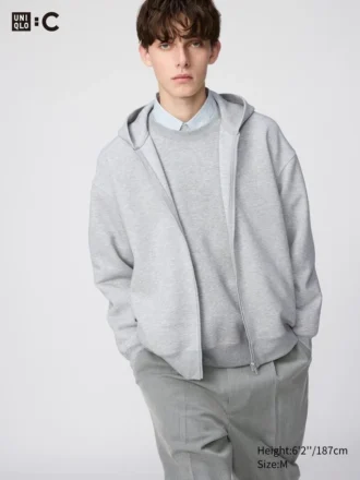 Unisex oversized hoodie met ritssluiting