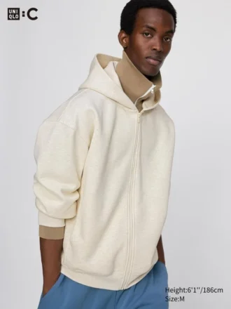 Unisex oversized hoodie met ritssluiting