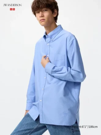Unisex oversized Oxford-overhemd