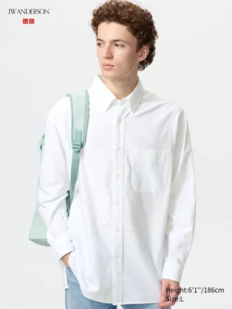Unisex oversized Oxford-overhemd