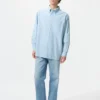 Unisex oversized Oxford-overhemd | Gestreepte