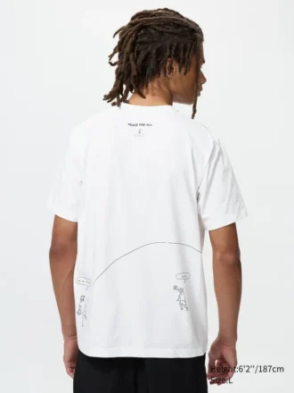 Unisex Peace for All T-shirt met opdruk | Hideki Kuriyama