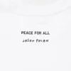 Unisex Peace for All T-shirt met opdruk | Jason Polan