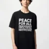 Unisex Peace for All T-shirt met opdruk | Kashiwa Sato